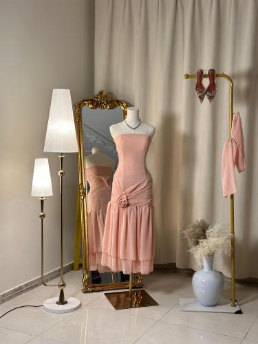 فستان سهره  ميدي  4663