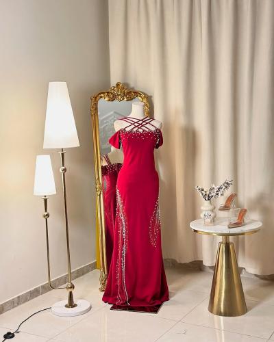 فستان سهرة طويل 5229
