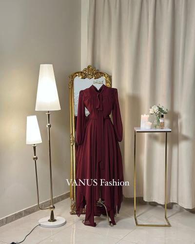 5653 -فستان أنيق بتصميم كلاسيكي