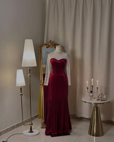 فستان سهرة طويل  5366