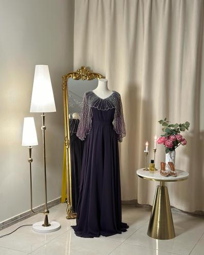 فستان سهرة طويل  5018