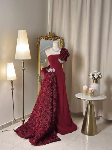 6489-   فستان سهرة طويل