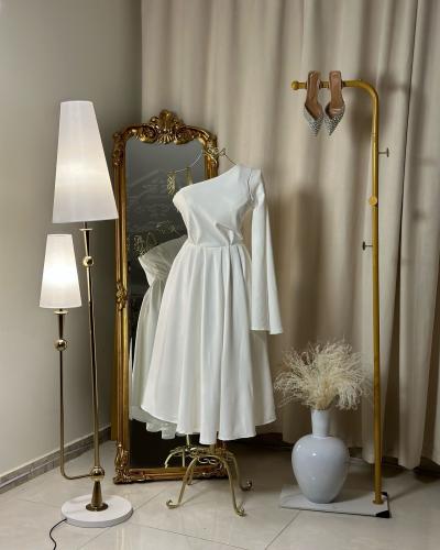 فستان ميدي  4558 ( لونين )