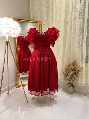 فستان سهرة احمر 3312