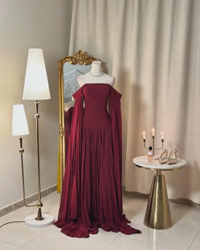 فستان سهرة طويل  5384