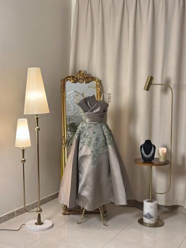 6535 - فستان سهرة ميدي