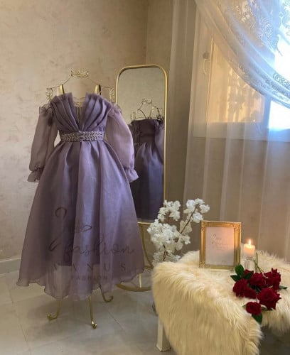 فستان سهرة ميدي موف 3202