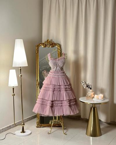 فستان سهره  ميدي  4981