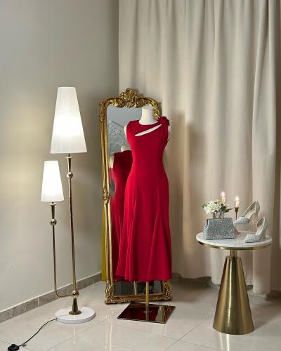 فستان ميدي  5076 ( 3 الوان )