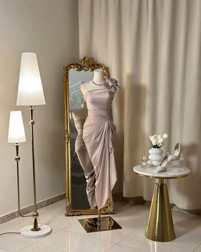 فستان سهرة ميدي 5175 ( لونين )