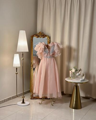 Midi evening dress 5003 (two colors)