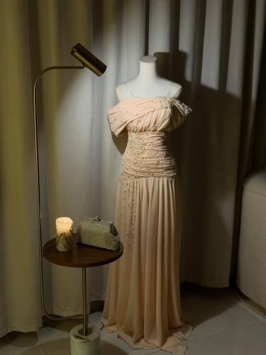 6545 - فستان سهرة طويل