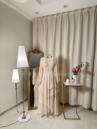 فستان طويل ( 2 لونين) 4232