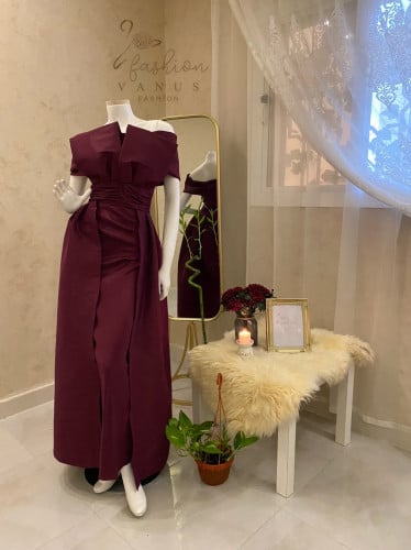 Red Chanton Evening Dress 3022