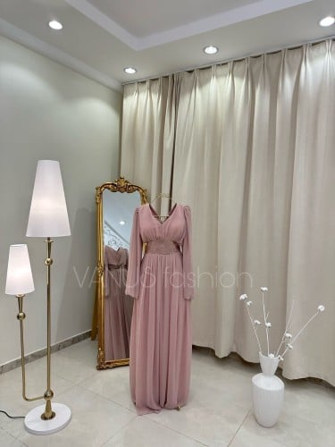 فستان سهرة طويل ( 5 ألوان ) 3992