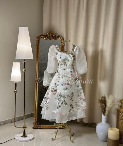 فستان ميدي ( 2 لونين) 4271