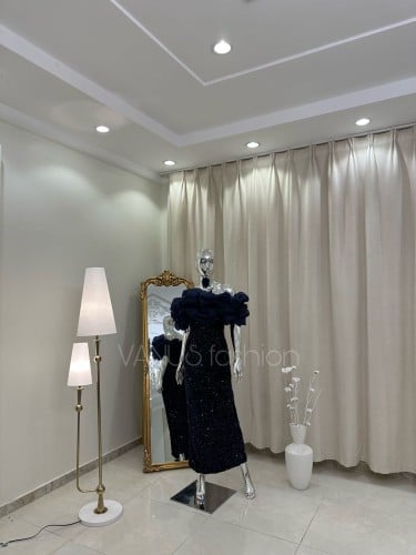 فستان سهرة طويل ( 2 لونين) 3972
