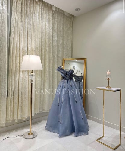 Long organza evening dress3246