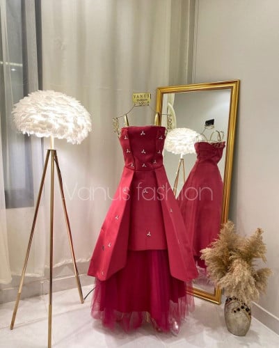 Midi Evening Dress ( 2 Colors ) 3554