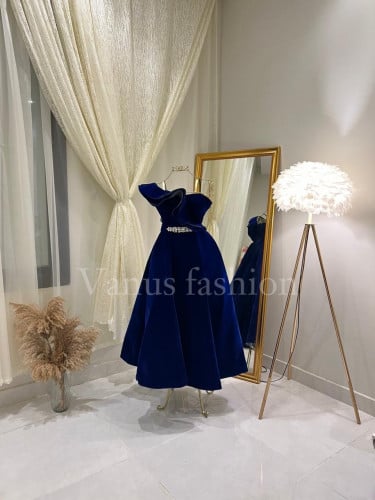 فستان سهرة ميدي ( 2 لونين ) 3666