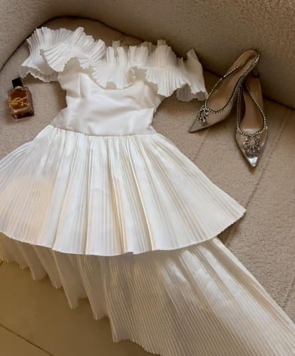 Pleated midi dress 4375