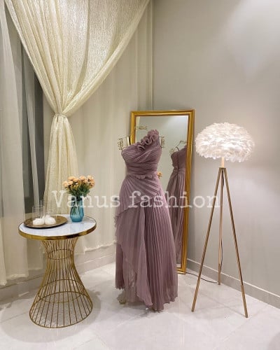 فستان سهرة طويل  ( 3 الوان ) 3610