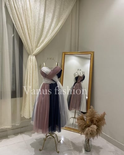 فستان سهرة ميدي 3624