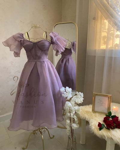 فستان سهرة ميدي موف 3208