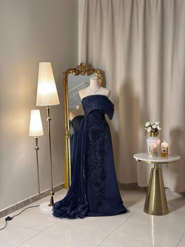 6507-   فستان سهرة طويل