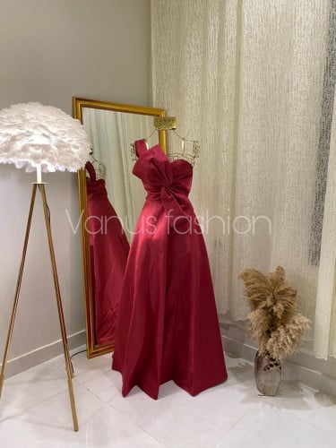 فستان سهرة طويل (3 الوان   )  3537