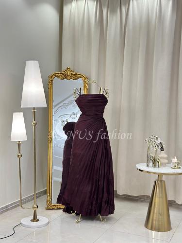 فستان طويل ( لونين ) 4502