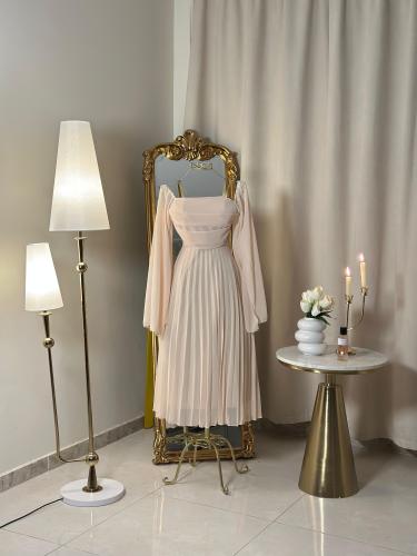 6024 -فستان ميدي ( 2 لونين )