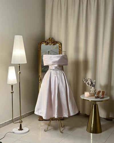 فستان سهره  ميدي  4944