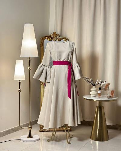 5809 -فستان ميدي (لونين)