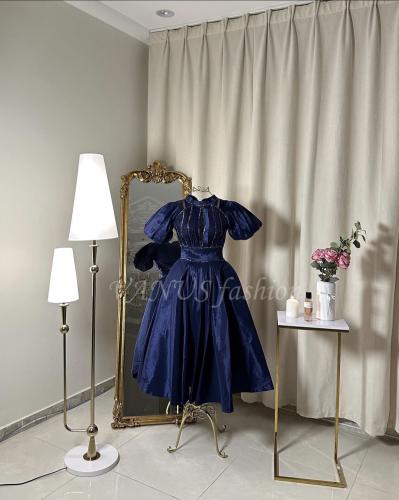 فستان ميدي ( ٢ لونين ) 4420