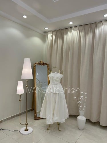 فستان سهرة ميدي ( 3 ألوان ) 3988