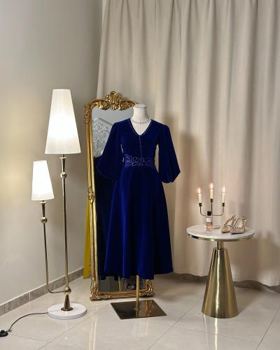 فستان سهرة ميدي  5368 (لونين)