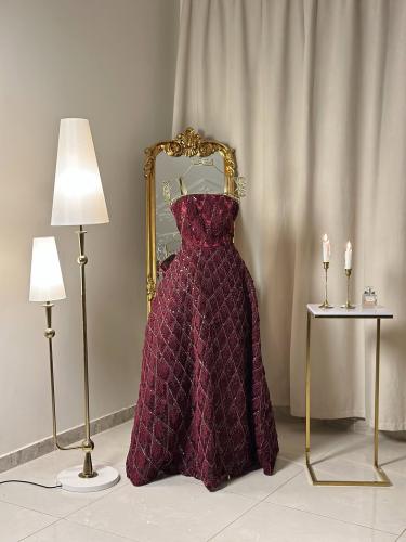 6296 ~  فستان سهرة طويل