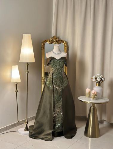 6487-   فستان سهرة طويل