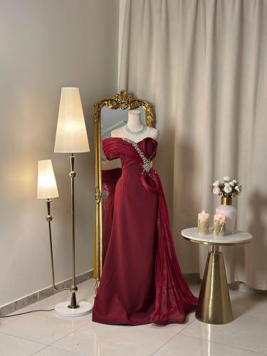 6486-   فستان سهرة طويل