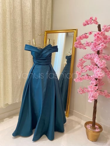 فستان سهرة طويل ( 3 الوان ) 3511