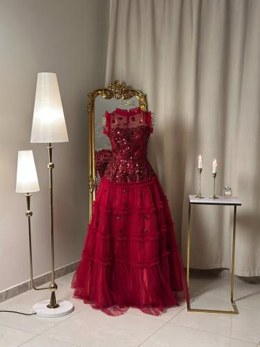 6309 ~  فستان سهرة طويل