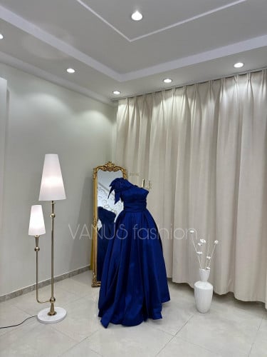 فستان سهرة طويل كحلي  3938