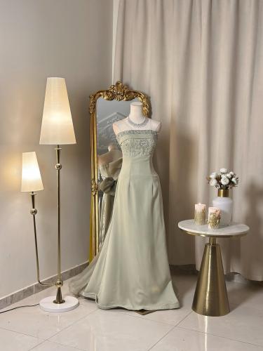 6496-   فستان سهرة طويل