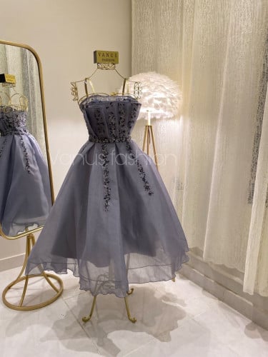 فستان سهرة ميدي 3497