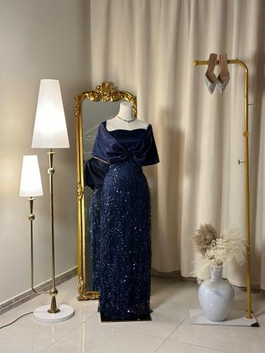 فستان سهرة طويل  4715