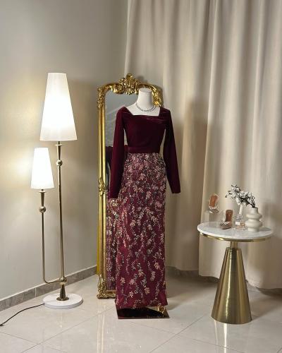 فستان سهرة طويل 5268