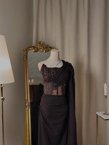 6295 ~  فستان سهرة طويل