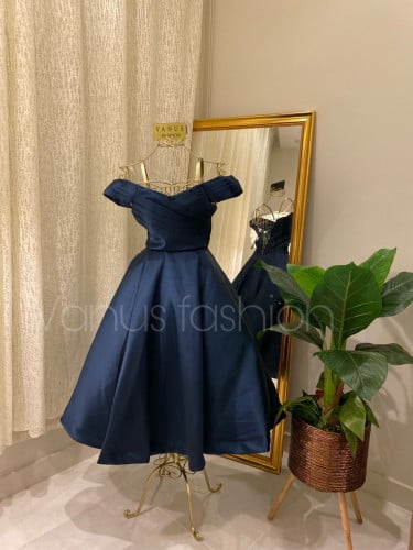 فستان سهرة ميدي( 3 الوان) 3510