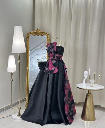 فستان سهرة طويل  4874